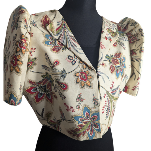 French Floral TERNO BOLERO - Size Large