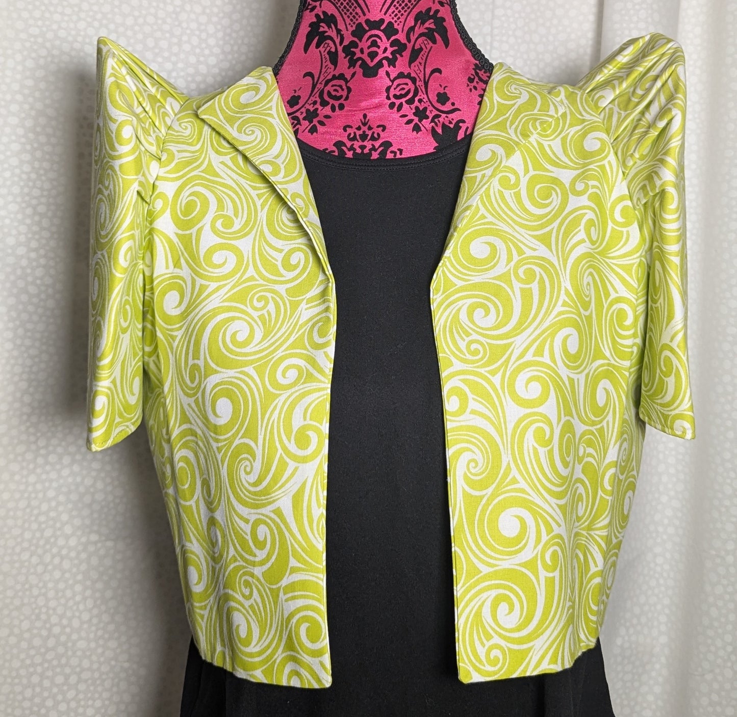 Lime Swirls TERNO BOLERO - Size Small